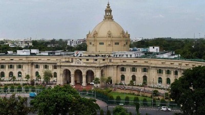 A view of the facade of U.P. Vidhan Bhavan. (For Representation) A view of the facade of U.P. Vidhan Bhavan. (For Representation)