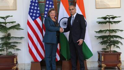 In a tweet, US under secretary Victoria Nuland thanked foreign secretary Vinay Kwatra for wide-ranging consultations to deepen the USIndia strategic relationship in 2023 (Twitter/UnderSecStateP) In a tweet, US under secretary Victoria Nuland thanked foreign secretary Vinay Kwatra for wide-ranging consultations to deepen the USIndia strategic relationship in 2023 (Twitter/UnderSecStateP)