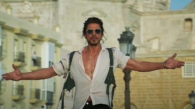 Shah Rukh Khan in Pathaan. Shah Rukh Khan in Pathaan.