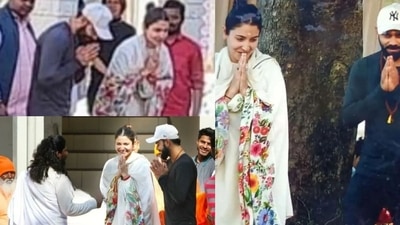 Anushka Sharma and Virat Kohli held bhandara in Rishikesh. Anushka Sharma and Virat Kohli held bhandara in Rishikesh.