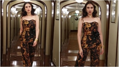 Aditi Rao Hydari’s floral co-ord set is the perfect six of sass and class (Instagram/@aditiraohydari) Aditi Rao Hydari’s floral co-ord set is the perfect six of sass and class (Instagram/@aditiraohydari)