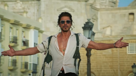 Shah Rukh Khan in Pathaan.