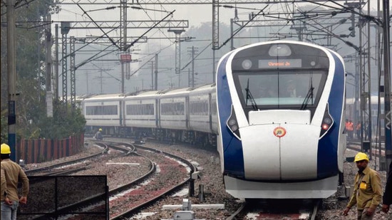 The Mumbai to Solapur via Pune ‘Vande Bharat’ Express train will be flagged-off from Mumbai by Prime Minister Narendra Modi on February 10. (HT FILE PHOTO)