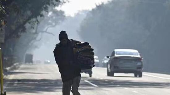 The improvement in Delhi’s air comes on the back of strong winds and moderate showers in the last 24 hours. (File HT photo)