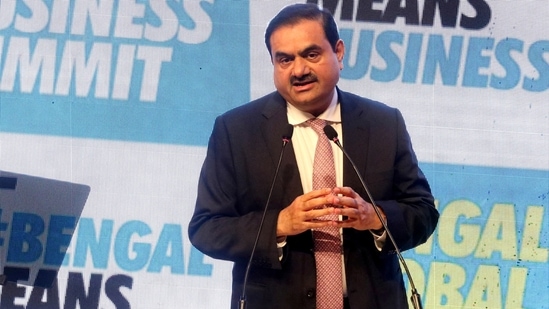 Adani Enterprises stock opened at 2,932 rupees, still below the lower end of the share sale's price band of 3,112 rupees. (File)