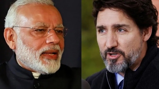 Prime Minister Narendra Modi and Canadian Prime MInister Justin Trudeau.