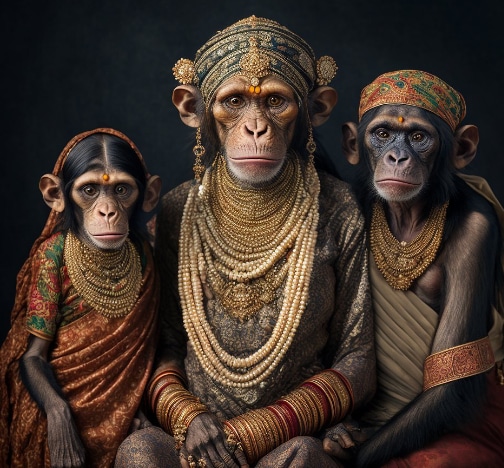 The series depicting monkeys in bridal couture was called out on social media, for being racist. The series depicting monkeys in bridal couture was called out on social media, for being racist.