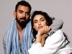 Athiya Shetty and KL Rahul pose together for their first magazine cover. Athiya Shetty and KL Rahul pose together for their first magazine cover.