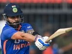 India's Virat Kohli plays a shot during the third and final one-day international (ODI) cricket match between India and New Zealand at the Holkar Cricket Stadium in Indore on January 24, 2023. (Photo by Punit PARANJPE / AFP) / ----IMAGE RESTRICTED TO EDITORIAL USE - STRICTLY NO COMMERCIAL USE-----(AFP) India's Virat Kohli plays a shot during the third and final one-day international (ODI) cricket match between India and New Zealand at the Holkar Cricket Stadium in Indore on January 24, 2023. (Photo by Punit PARANJPE / AFP) / ----IMAGE RESTRICTED TO EDITORIAL USE - STRICTLY NO COMMERCIAL USE-----(AFP)