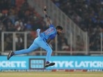 Hardik Pandya in action for Team India.(AP) Hardik Pandya in action for Team India.(AP)