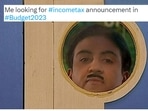 Budget 2023: People posted various memes as Finance Minister Nirmala Sitharaman is giving her speech.(Twitter) Budget 2023: People posted various memes as Finance Minister Nirmala Sitharaman is giving her speech.(Twitter)