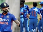 Virat Kohli; Soumya Tiwari(File/BCCI Women) Virat Kohli; Soumya Tiwari(File/BCCI Women)