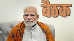 Prime Minister Narendra Modi during the BJP Central Election Committee meeting for Nagaland Legislative Assembly elections, at the party Headquarters in New Delhi, on Wednesday. (PTI) Prime Minister Narendra Modi during the BJP Central Election Committee meeting for Nagaland Legislative Assembly elections, at the party Headquarters in New Delhi, on Wednesday. (PTI)
