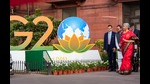 Union finance minister Nirmala Sitharaman at North Block ahead of the presentation of the Union Budget 2023-24 (PTI) Union finance minister Nirmala Sitharaman at North Block ahead of the presentation of the Union Budget 2023-24 (PTI)