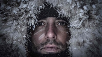 Arthur Guerin-Boeri poses on the Spildra Island northern Arctic Circle. The Frenchman is a holder of multiple world records in freediving under ice, but he hopes to push the perception of freediving beyond sport and performance. (Olivier Morin / AFP) Arthur Guerin-Boeri poses on the Spildra Island northern Arctic Circle. The Frenchman is a holder of multiple world records in freediving under ice, but he hopes to push the perception of freediving beyond sport and performance. (Olivier Morin / AFP)