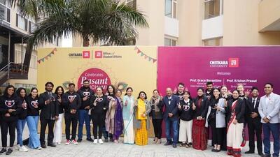 Delegates from Western Sydney University (WSU), Australia, at Chitkara University.