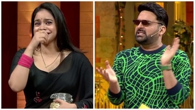Sumona Chakravarti cracked up in a new episode of The Kapil Sharma Show. Sumona Chakravarti cracked up in a new episode of The Kapil Sharma Show.