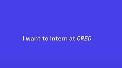 The image is taken from the video that a man shared on LinkedIn for an internship at CRED. (LinkedIn/@Karthig Saravanan)