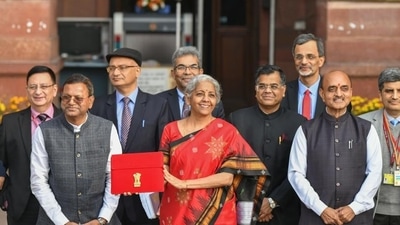 Union finance minister Nirmala Sitharaman ahead of the Budget presentation. (HT_PRINT) Union finance minister Nirmala Sitharaman ahead of the Budget presentation. (HT_PRINT)