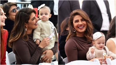 Priyanka Chopra holds her daughter Malti Marie Chopra Jonas. (AP, Reuters) Priyanka Chopra holds her daughter Malti Marie Chopra Jonas. (AP, Reuters)