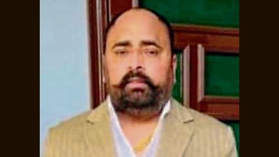 Ranjit Singh, 40, who was mowed down by his cousin in Manauli of Sohana. (HT Photo)