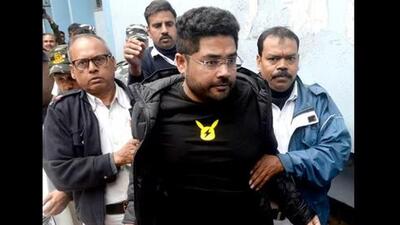 TMC youth wing leader Juntal Ghosh was arrested by ED in alleged Bengal job recruitment exam (ANI Photo) TMC youth wing leader Juntal Ghosh was arrested by ED in alleged Bengal job recruitment exam (ANI Photo)