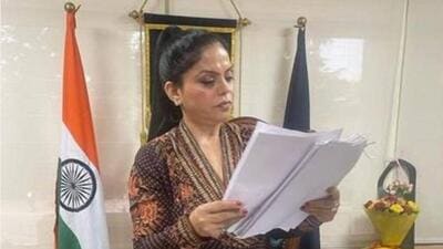 The Bhagwant Mann-led Aam Aadmi Party government in Punjab has removed state women’s commission chairperson Manisha Gulati from her post by withdrawing a 2020 letter that granted her a three-year extension, saying it was a ‘bonafide mistake’. (Twitter) The Bhagwant Mann-led Aam Aadmi Party government in Punjab has removed state women’s commission chairperson Manisha Gulati from her post by withdrawing a 2020 letter that granted her a three-year extension, saying it was a ‘bonafide mistake’. (Twitter)
