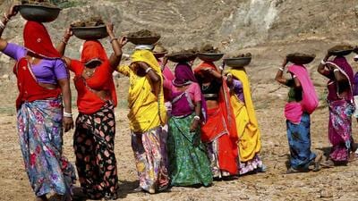 The Centre shelled out ₹1.10 lakh crore and ₹97,000 crore in the pandemic-hit FY2021 and FY2022 respectively before demand started to wane as the economy opened up. (PTI File) The Centre shelled out ₹1.10 lakh crore and ₹97,000 crore in the pandemic-hit FY2021 and FY2022 respectively before demand started to wane as the economy opened up. (PTI File)