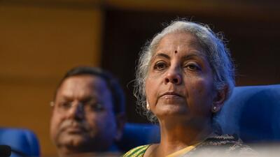 Union finance minister Nirmala Sitharaman at the press conference on Budget 2023 in New Delhi. (HT Photo/Raj K Raj) Union finance minister Nirmala Sitharaman at the press conference on Budget 2023 in New Delhi. (HT Photo/Raj K Raj)