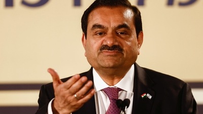 Gautam Adani speaks during an event at the Port of Haifa in Haifa, Israel, on Tuesday. (Bloomberg) Gautam Adani speaks during an event at the Port of Haifa in Haifa, Israel, on Tuesday. (Bloomberg)
