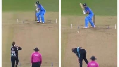 Rahul Tripathi hit a six off Lockie Ferguson Rahul Tripathi hit a six off Lockie Ferguson