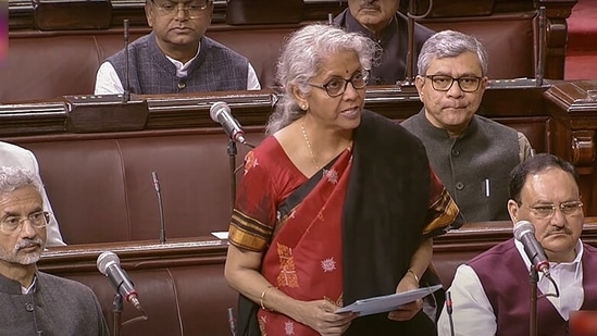 Union Finance Minister Nirmala Sitharaman on Wednesday presented the Union Budget 2023-24 in Parliament. In her speech, she announced that the government proposes to increase capital expenditure outlay by 33 per cent to <span class='webrupee'>?</span>10 lakh crore in 2023-24, which would be 3.3 per cent of the GDP.&nbsp;(ANI)