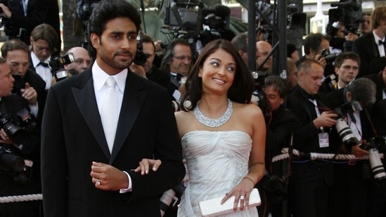 Abhishek Bachchan and Aishwarya Rai during 60th Cannes Film Festival in May 2007. (File photo/ Reuters)
