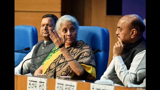 In her Budget speech on Wednesday, the finance minister allocated <span class='webrupee'>₹</span>15,000 crore for the Pradhan Mantri PVTG Development Mission that will be made available in the next three years. (ANI)
