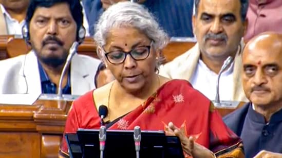 Budget 2023: Union Finance Minister Nirmala Sitharaman presents the Union Budget 2023-24 in the Lok Sabha, (PTI)