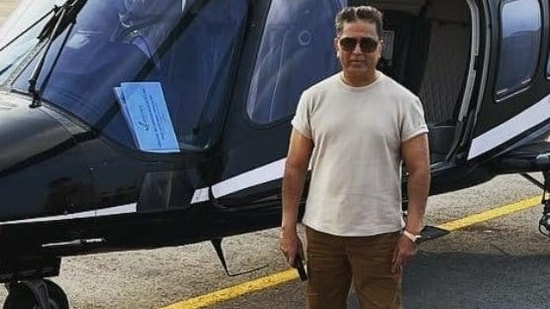 Kamal Haasan has been commuting to his Indian 2 sets in a chopper.