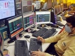 Shareholders react as Sensex and Nifty go down. (ANI File Photo ) Shareholders react as Sensex and Nifty go down. (ANI File Photo )