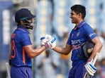 Virat Kohli (L) with Shubman Gill(ANI) Virat Kohli (L) with Shubman Gill(ANI)