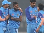 Lucknow, Jan 29 (ANI): India's Yuzvendra Chahal celebrates the dismissal of New Zealand's Finn Allen during the 2nd T20I match, at Bharat Ratna Shri Atal Bihari Vajpayee Ekana Cricket Stadium, in Lucknow on Sunday. (ANI Photo)
(BCCI Twitter) Lucknow, Jan 29 (ANI): India's Yuzvendra Chahal celebrates the dismissal of New Zealand's Finn Allen during the 2nd T20I match, at Bharat Ratna Shri Atal Bihari Vajpayee Ekana Cricket Stadium, in Lucknow on Sunday. (ANI Photo)
(BCCI Twitter)