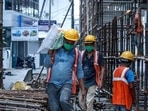 India’s GDP growth has been higher in the past than what it is expected to be in the next couple of years.(AFP) India’s GDP growth has been higher in the past than what it is expected to be in the next couple of years.(AFP)