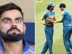 Virat Kohli and Sohail Khan (Extreme Right) had a duel during the 2015 World Cup(Getty Images) Virat Kohli and Sohail Khan (Extreme Right) had a duel during the 2015 World Cup(Getty Images)