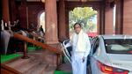 Congress MP P Chidambaram arrives at Parliament on Thursday. (ANI) Congress MP P Chidambaram arrives at Parliament on Thursday. (ANI)