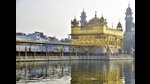 Devotees paying obeisance at the Golden Temple in Amritsar. Devotees paying obeisance at the Golden Temple in Amritsar.