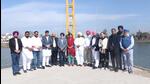 Mohali deputy commissioner Aashika Jain with other senior officials at Dera Bassi on Thursday. (HT Photo) Mohali deputy commissioner Aashika Jain with other senior officials at Dera Bassi on Thursday. (HT Photo)