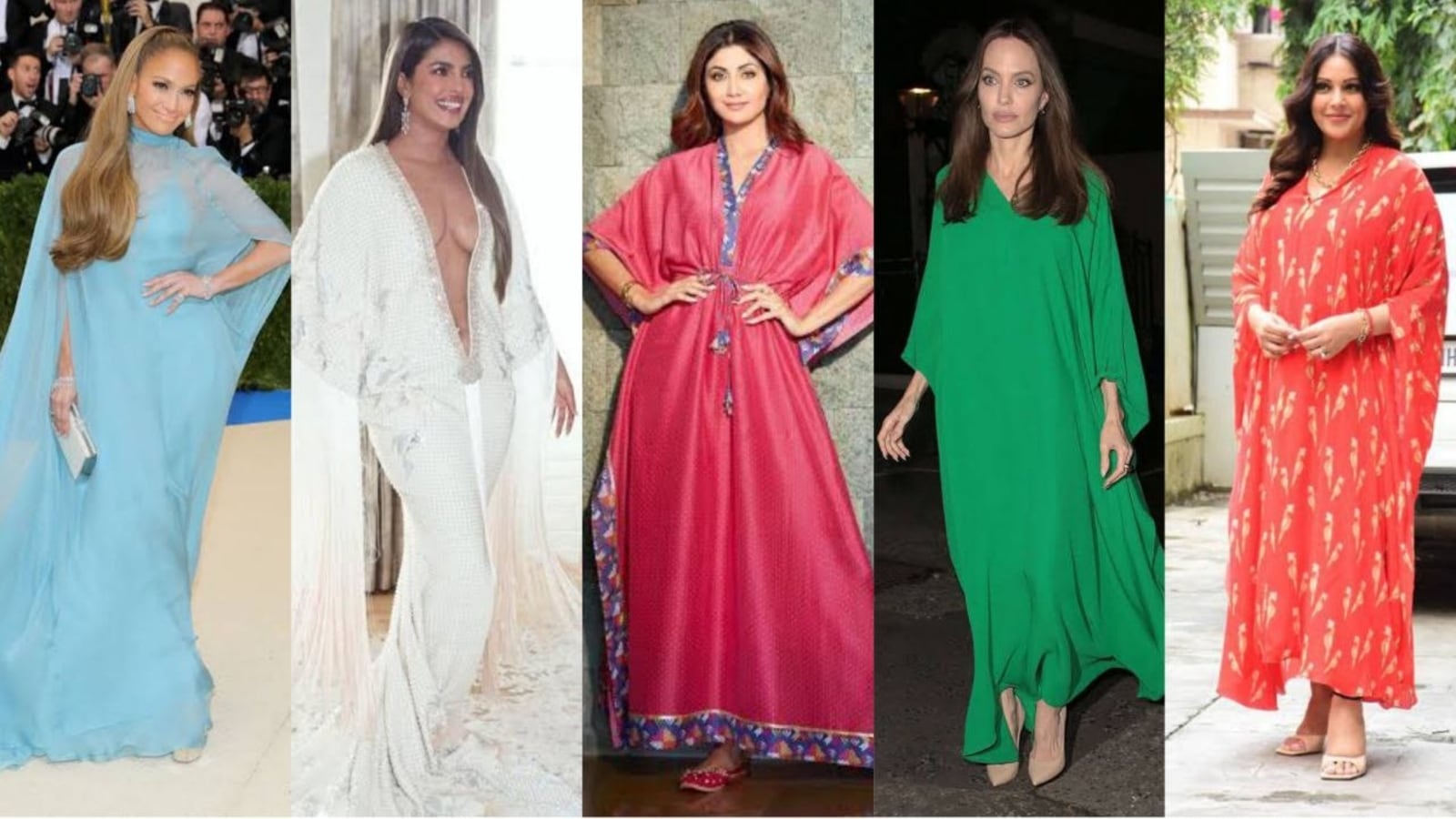 From Alia Bhatt to Angelina Jolie: Celebrities who aced the Kaftan look and proved that it is the most versatile outfit
