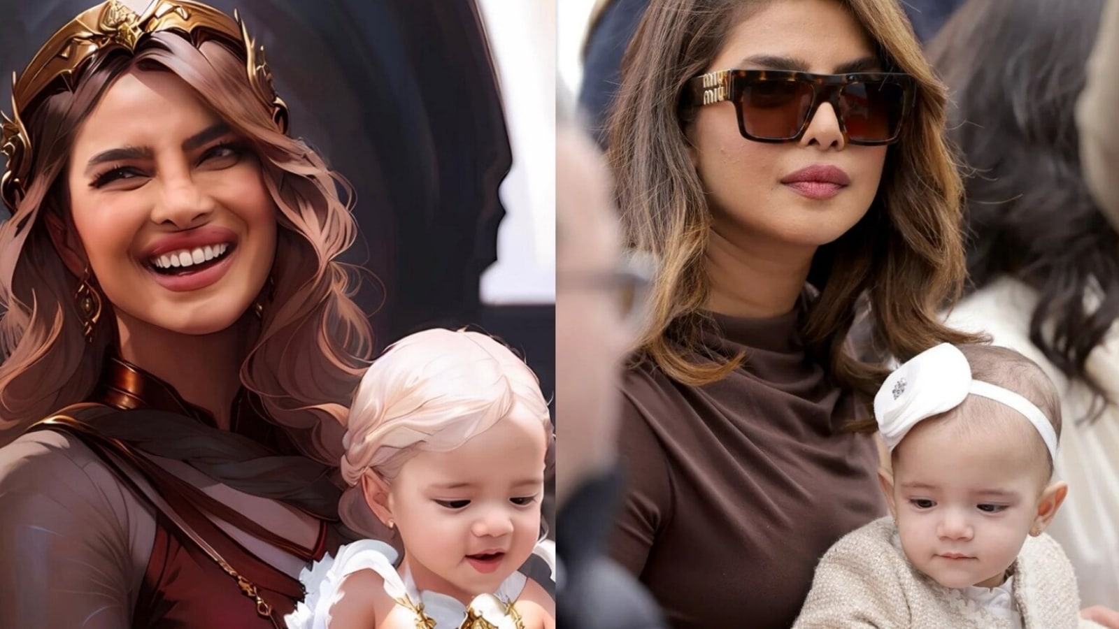 AI imagines Priyanka Chopra and daughter Malti as beautiful queen and her adorable princess, fans are smitten