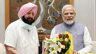 Captain Amarinder Singh to join Bharatiya Janata Party on Monday (Capt. Amarinder Singh Twitter/ANI Photo)