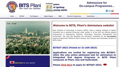 BITSAT 2023: Registration process begins at bitsadmission.com BITSAT 2023: Registration process begins at bitsadmission.com