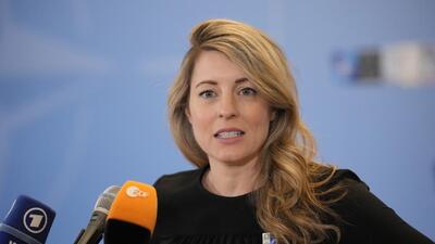 Canada’s foreign Minister Melanie Joly arrives for the first day of the meeting of Nato Ministers of Foreign Affairs in Bucharest, Romania. (AP/FILE) Canada’s foreign Minister Melanie Joly arrives for the first day of the meeting of Nato Ministers of Foreign Affairs in Bucharest, Romania. (AP/FILE)