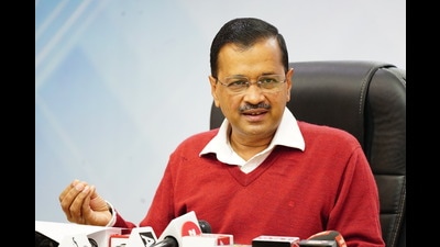 Chief minister Arvind Kejriwal at a press conference in New Delhi. (HT Photo) Chief minister Arvind Kejriwal at a press conference in New Delhi. (HT Photo)